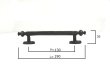 画像2: 真鍮製取っ手　ブラック取っ手　アンティークブラック　EHD-80 (2)